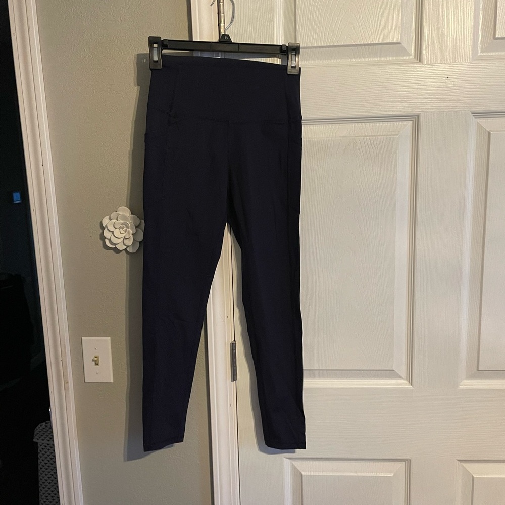 ZYIA Navy High-Waisted Leggings